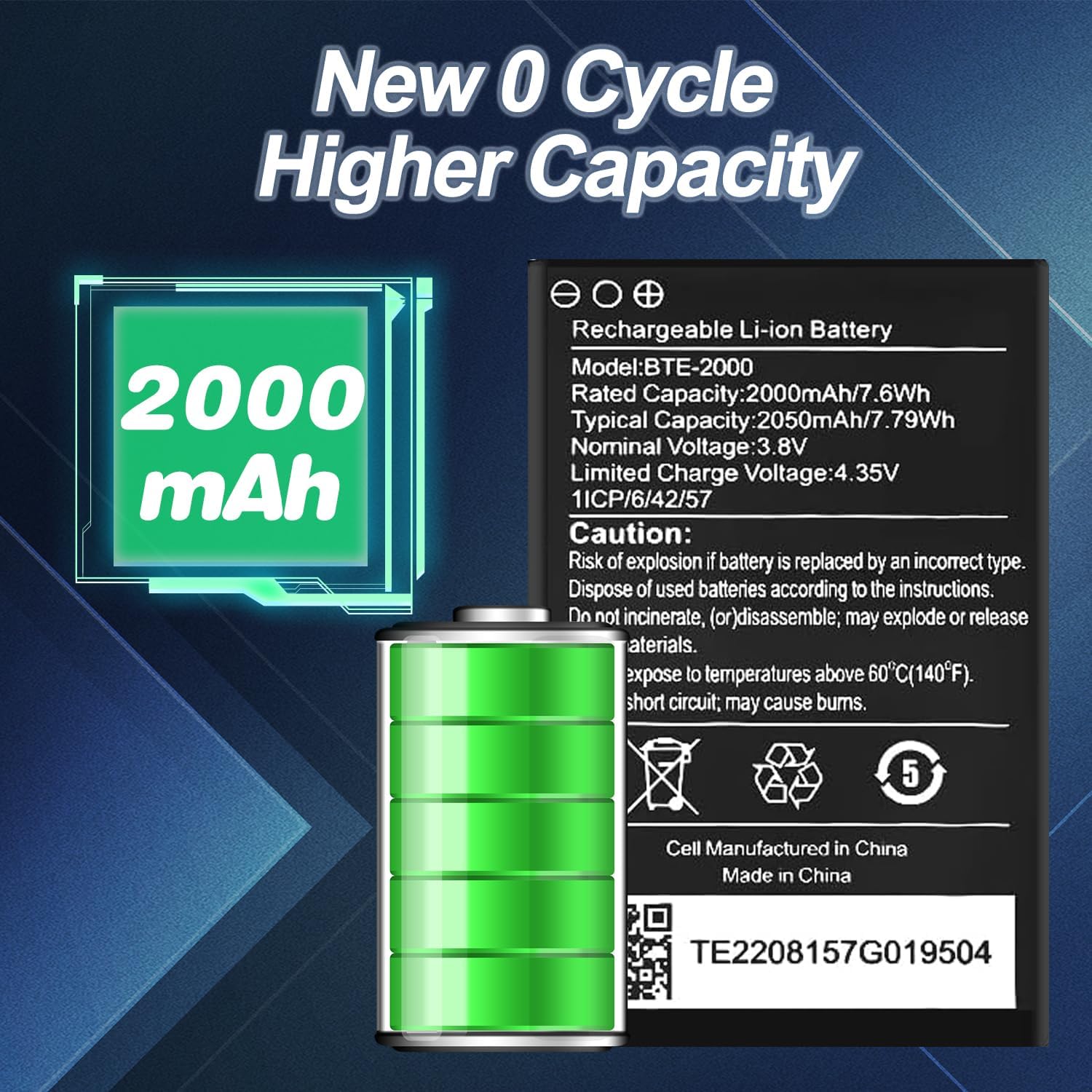 Megalife Phone Battery 2000 MAH